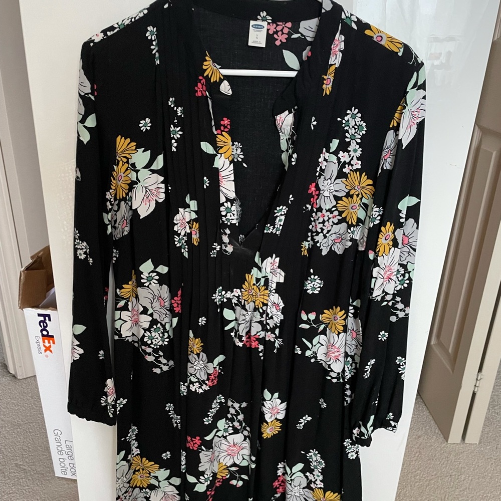 Long sleeve, Drop V-Neck Blouse